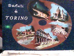 TORINO VEDUTE E SALUTI  TAVOLOZZA COLORI  N1965  EF274 - Mehransichten, Panoramakarten