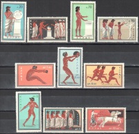 Greece 1960  Rome Olympic Games -  Mi.734-744 MNH (**) - Unused Stamps