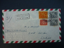 Cover / Brief / Lettre 1953 Tortosendo Portugal --> Dakar,  Affr. 14 Esc 20 - Briefe U. Dokumente