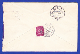 ENVELOPPE -- - C.T.T. . VENDAS NOVAS - 22.FEV.48  -- C.T.T. . FIGUEIRA DA FOZ - 20.FEV.48 - Storia Postale