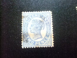 QUEENSLAND  1895 - 96   --    QUEEN VICTORIA --   Yvert & Tellier Nº  71 º FU   Crown And  Q - Oblitérés