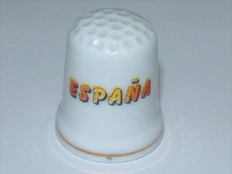 Dé à Coudre En Porcelaine - ESPANA 1  - C16 - Thimbles