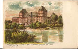 N-TORINO-CASTELLO DEL VALENTINO-CARD ILLUSTRATA-1900 - Castello Del Valentino