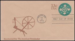 United States 1976, Prestamped Envelope - 1961-80