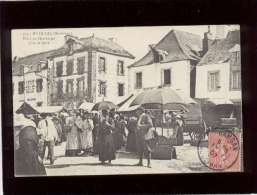 56 Muzillac Place Du Marché Jour De Foire édit. ?? N° 373 Animée Boulangerie ,   Hotel Au Bras D'or  Gautier - Muzillac