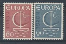 1966 - Norvegia 501/02 Europa ---- - Ongebruikt