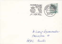 COAT OF ARMS, SPECIAL POSTMARK ON FRAGMENT, 1995, GERMANY - Other & Unclassified