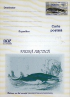 WHALES, 7X PC STATIONERY, ENTIERE POSTAUX, 2003, ROMANIA - Ballenas