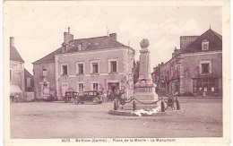BRULON  Place De La Mairie  Le Monument - Brulon