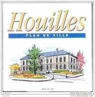 Carte Plan De La Ville De Houilles 78 Yvelines - Topographical Maps