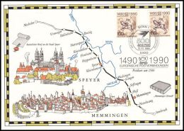 Germany 1990, ETB "500 Years International Postal Connections In Europe" Bund + Berlin - Cartas & Documentos