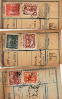 Czechoslovakia Hradcany & Postage Due On Parcel Cut 3pc Cencels Lot #614 - Brieven En Documenten