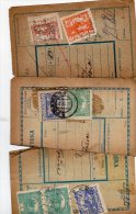 Czechoslovakia Hradcany & Postage Due On Parcel Cut 3pc Cencels Lot #622 - Cartas & Documentos