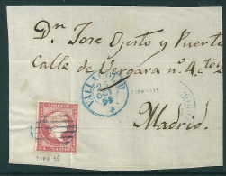 Spain 1855 EDIFIL 44 Madrid - Briefe U. Dokumente