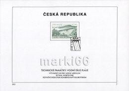 Czech Republic - 2013 - Technical Monuments - The Flaje Dam, 50th Anniversary - FDS (first Day Sheet) - Briefe U. Dokumente