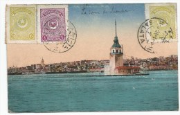 - Lettre - TURQUIE - CONSTANTINOPLE-GALATA - Cà)d Bilingue S/TP Turs - 1924 - Storia Postale