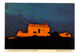 Royaume Uni: St. Nicholas' Chapel Floodlit, The Island, St. Ives, Cornwall (13-2041) - St.Ives