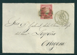 Spain 1855 EDIFIL 48 Ortigosa - Storia Postale