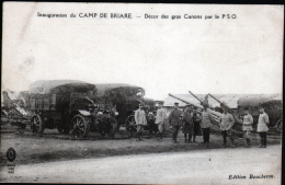 45 - BRIARE - INAUGURATION DU CAMP DE BRIARE - DECOR DES GROS CANONS PAR LE P.S.O. - Briare