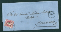 Spain 1855 EDIFIL 48B Madrid - Storia Postale