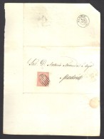 ESPAGNE 1858  4 C  Obl. S/Lettre Entiére Pour En Rouge /Madrid - Storia Postale