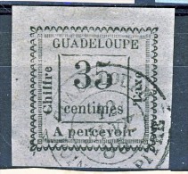 Guadeloupe Tasse 1884 N. 11 C. 35 Grigio-violetto  USATO - Postage Due