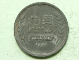 1941 - 25 CENTS / KM 174 ( Uncleaned Coin / For Grade, Please See Photo ) !! - 25 Centavos