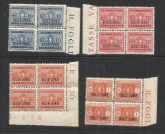 OCCUPAZIONI ITALIANE ISOLE JONIE 1941 SEGNATASSE SOPRASTAMPATI ITALIA ITALY OVERPRINTED SERIE COMPLETA TASSE TAXES MNH - Ionian Islands