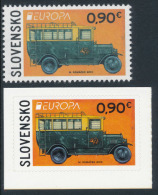 SLOVAKIA/Slowakei/Slovens Ko EUROPA 2013 "The Postman Van" Set Of 2v, Gummed & Adhesive** - 2013