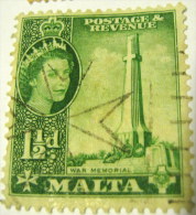 Malta 1956 War Memorial 1.5d - Used - Malta (...-1964)