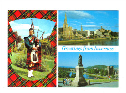 Royaume Uni: Greetings From Bonnie Inverness, Cornemuse (13-2054) - Inverness-shire