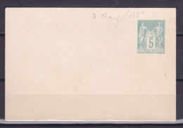 )FRANCE ENVELOPPE PRIVEE T.S.C N° D17a 1  Sans Indication De Date Format 112x73mm Papier Uni Blanc  Tres Beau Cote 175 € - Standard Covers & Stamped On Demand (before 1995)