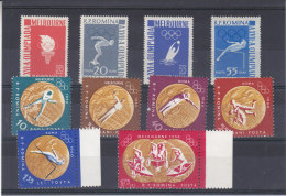 Jeux Olympiques - Tir - Natation - Athlétisme - Lutte - Boxe - Flamme Olympique - Roumanie - Yvert 1804 / 13 ** - MNH - Neufs