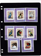 Manama 1972,Birds Incl.Eagle,falcon, Etc.. Set Of 8 DE LUXE SOUVENIR SHEETS, Not Listed In Cat- RARE-MNH-SKRILL ONLY - Manama