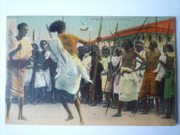 DJIBOUTI  :  Danses  Guerrières  -  Carte Couleur - Djibouti