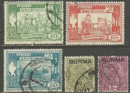 BURMA 1937 & 1954 O - Birma (...-1947)