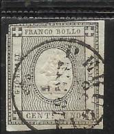 ITALIA ITALY ASI ANTICHI STATI: 1861  REGNO SARDEGNA KINDOM PER STAMPATI 1 CENT. GRIGIO CHIARO ANNULLATO USED - Sardaigne