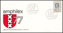 Netherland 1977, Airmail By Ballon "Amphilex77" - Brieven En Documenten