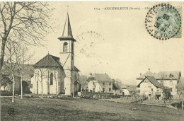 AIGUEBELETTE SAVOIE 1055 L'EGLISE ECRITE CIRCULEE 1905 - Aiguebelle