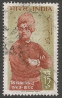 India. 1963 Birth Centenary Of Vivekananda. 15np Used - Usados