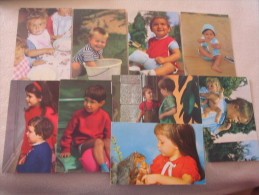 9 CARTES ENFANTS....CAMPAGNE POUR LA SAUVEGARDE DE L'ENFANCE ET DE L'ADOLESCENCE.... - Collections, Lots & Séries