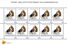 Nederland 2013-4  Ucollect Natuur Basset Hond-chien Vel-feuillet-sheetlet  Postfris/mnh/sans Charniere - Nuovi