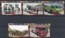 2005 BARBADES 1148-52** Pompiers, Camion - Barbados (1966-...)