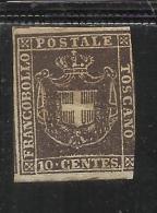 ANTICHI STATI ASI : TOSCANA 1860 GOVERNO PROVVISORIO CENTESIMI 10 BRUNO MH - Toscana