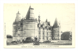 Cp, 86, Gençay, Château De La Roche, Vue Prise Du Sud-Est - Gencay