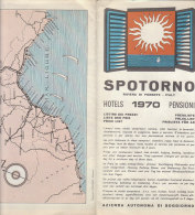 B0923 - Brochure Illustrata SPOTORNO - SAVONA - Ed. Tipograf 1970/ALBERGHI/GITE ESCURSIONI/MAPPA - Turismo, Viaggi