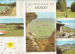 B0929 - Brochure Illustrata VICENZA - ALTOPIANO DI ASIAGO Ed.a.g.v. 1970/AEROPORTO/GALLIO/CES UNA/LUSIANA/CAMPI GOLF - Turismo, Viaggi