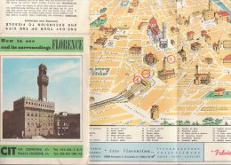 B0939 - MAPPA - CARTA TOPOGRAFICA CIT FIRENZE 1967 - Cartes Topographiques