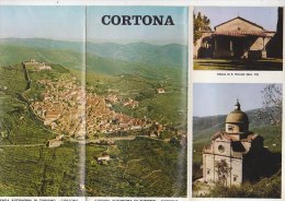 B0940 - Brochure Illustrata CORTONA - FIRENZE Anni '70 - Turismo, Viaggi