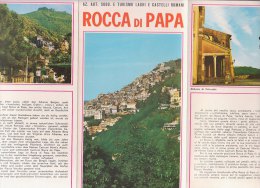 B0948 - Brochure Ill. LAGHI E CASTELLI ROMANI - ROCCA DI PAPA -ROMA Tip.Centenari Anni '70/ABBAZIA PALAZZOLA/MONTE CAVO - Turismo, Viaggi